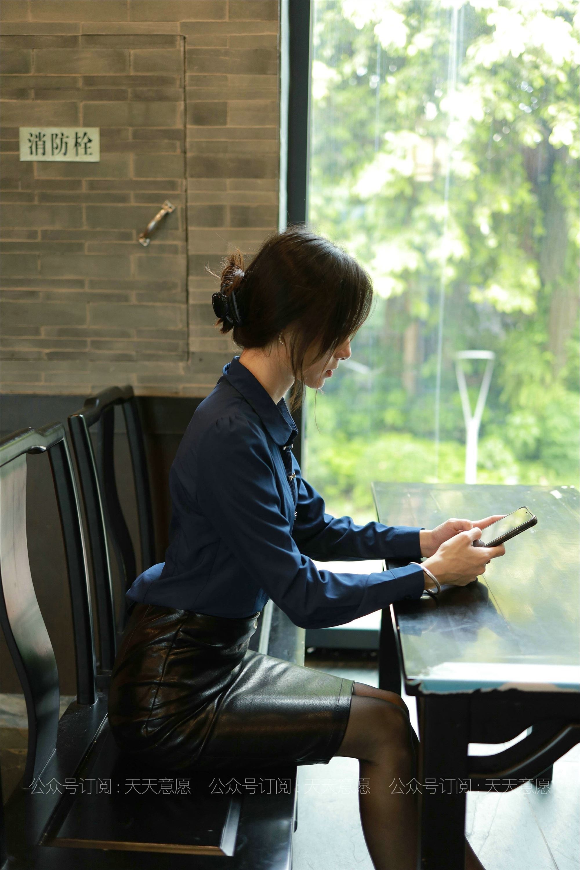 IESS异思趣向  2021.07.15 丝享家862：小六《黑色皮短裙》